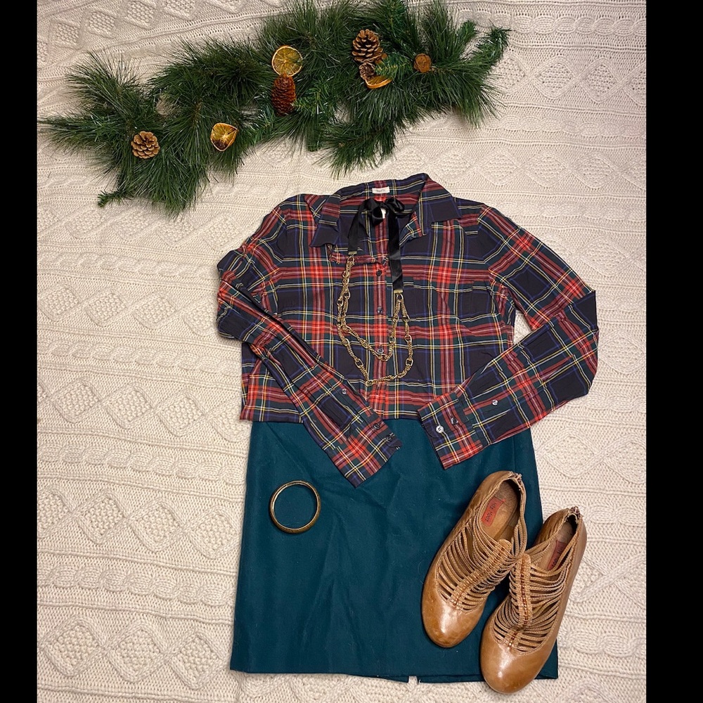 J crew wool skirt